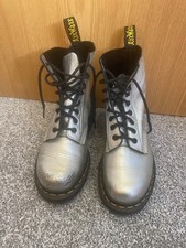 silver dr martens for sale  YORK