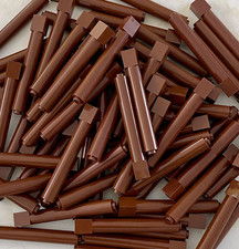 Lego 24 peças marrom avermelhado 1x1x6 coluna coluna pilar sólido peças 43888 comprar usado  Enviando para Brazil