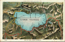 Lake tahoe topographical for sale  Cary