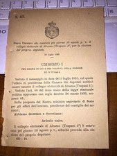 Regio decreto convoca usato  Italia