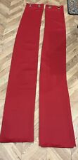 Red long curtains for sale  Shipping to Ireland