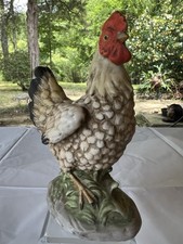 Um par de estatuetas vintage de cerâmica de fazenda rural de galinha e galo Homco 1445 comprar usado  Enviando para Brazil