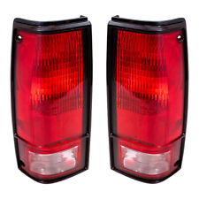 Conjunto de lanternas traseiras serve para 82-93 Chevy S10 GMC S15 captador par lanternas traseiras e moldura preta, usado comprar usado  Enviando para Brazil