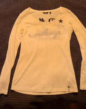 Suéter feminino Dallas Cowboys Football Touch limitado de dentro para fora médio, usado comprar usado  Enviando para Brazil