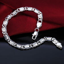 linda linda 925 nova moda prata casamento mulher homens pulseira nobre joias comprar usado  Enviando para Brazil