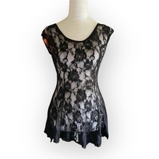 Black lace sheer for sale  Clifton Heights