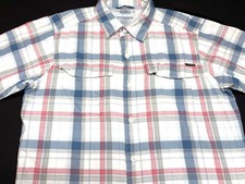 Camisa masculina Columbia manga curta manga curta náilon xadrez logotipo tactel pequena P comprar usado  Enviando para Brazil
