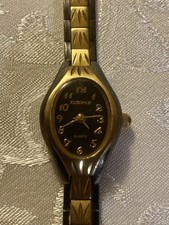 Relógio Elgin II, Feminino Preto e Dourado, 18mm, Mostrador Oval, usado comprar usado  Enviando para Brazil