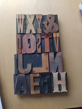 Vintage wooden letterpress for sale  LONDON