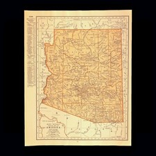 Vintage arizona map for sale  Willow Grove