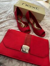 Red pvc clutch for sale  ALFRETON