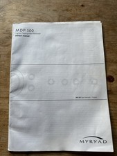 Myryad mdp500 manual for sale  CARDIFF