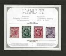 1977 África do Sul 'Rand 77' Exposição Filatélica' folha de comunicação desmontada em perfeito estado comprar usado 1977 África do Sul 'Rand 77' Exposição Filatélica' folha de comunicação desmontada em perfeito estado comprar usado  Enviando para Brazil