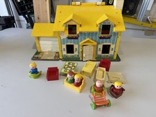 Usado, Original Vintage 1969 Fisher Price Family Play House com Acessórios Adicionados comprar usado  Enviando para Brazil