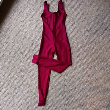 Childrens burgundy lycra for sale  LUTTERWORTH