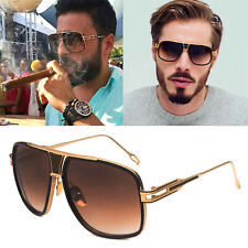 Óculos de sol piloto quadrado tamanho grande barra de metal retrô masculino feminino moda óculos QUENTE comprar usado  Enviando para Brazil