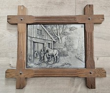 Rustikales wandbild zinn gebraucht kaufen  Pressig