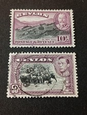 Timbres ceylan ancien d'occasion  Créances