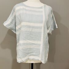 Blusa REGATTA listrada azul branca tamanho 14 manga curta leve comprar usado  Enviando para Brazil