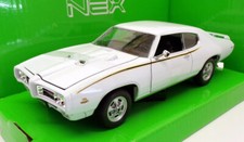Welly carro modelo escala 1/24 22501W - 1969 Pontiac GTO - Branco comprar usado  Enviando para Brazil