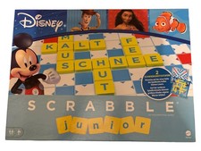 Mattel Scrabble Junior Disney Gra planszowa Dzieci Gra edukacyjna Słownictwo od 6 lat, używany na sprzedaż  Wysyłka do Poland