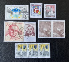 Lot timbres slovaquie d'occasion  Clouange