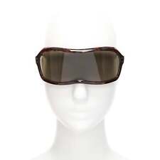 Óculos de sol raro MAISON MARTIN MARGIELA marrom anônimo escudo tartaruga viseira comprar usado  Enviando para Brazil