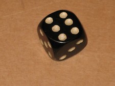 Bakelite dice black for sale  Portage