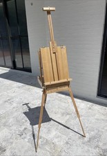Caballete grande para pintores de roble con soporte para cepillo para adultos - ligeramente usado segunda mano  Embacar hacia Mexico