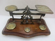 Vintage brass mahogany for sale  BONNYBRIDGE
