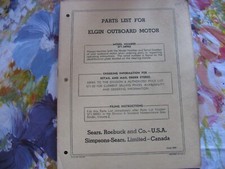 1956 elgin outboard for sale  Vernon Rockville