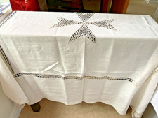 Vintage ivory linen for sale  ROTHERHAM