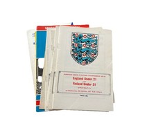 Football programmes england for sale  LOOE