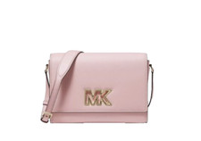 Bolsa carteiro Michael Kors nova MIMI couro média + bolsa de pó blush em pó comprar usado  Enviando para Brazil