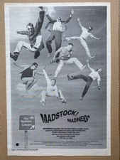 Madness madstock poster for sale  CHESTERFIELD