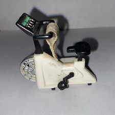 Ímã de geladeira vintage anos 90 bicicleta estacionária exercício 3d plástico branco, usado comprar usado  Enviando para Brazil