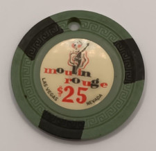Ficha de pôquer Moulin Rouge Casino $25 de Las Vegas, NV - 1ª edição Can Girl comprar usado  Enviando para Brazil