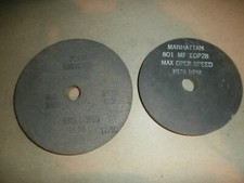 2 rebolos vintage não usados Manhattan 5" x 1/2" x 3/4" furo Pekay 6" x 1/2" comprar usado  Enviando para Brazil
