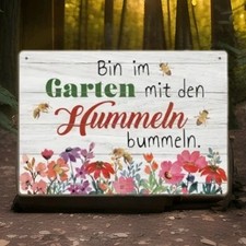 Lustiges blechschild garten gebraucht kaufen  Braunschweig