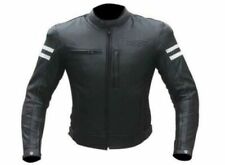 Chaqueta Moto Piel Caffe Race Vintage Moto Protecciones Desmontables, usado segunda mano  Embacar hacia Argentina