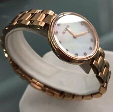 Relógio designer esfregão ouro rosa feminino genuíno Bulova Diamond Gallery 97S111 comprar usado  Enviando para Brazil