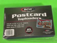 25 CARTÕES POSTAIS CARREGADORES, PVC RÍGIDO, COFRE DE ARQUIVO, COMPORTA CARTÕES DE 5,875"X 3,75" comprar usado  Enviando para Brazil