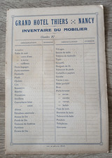 Grand hotel thiers d'occasion  Diarville