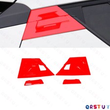 Guarnição da tampa da tigela da maçaneta da porta traseira 4 peças para Toyota C-HR CHR 2016-2022 vermelho brilhante comprar usado  Enviando para Brazil