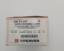 Braçadeira de aterramento Greaves GBC2A-SST feixe I, lote de 10 comprar usado  Enviando para Brazil