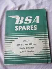 Bsa spares catalogue for sale  BECCLES