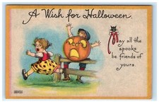 Usado, Cartão postal Bergman 1690/1 desejo de Halloween crianças assustadas JOL gato abóbora B15 comprar usado  Enviando para Brazil