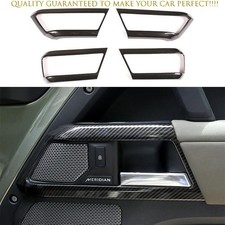 Guarnição interna da tampa da maçaneta da porta de fibra de carbono para Land Rover Defender 110 2020-2026 comprar usado  Enviando para Brazil