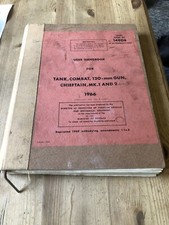 User handbook tank for sale  HASTINGS