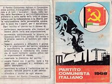 Tessera pci 1968 usato  Albenga